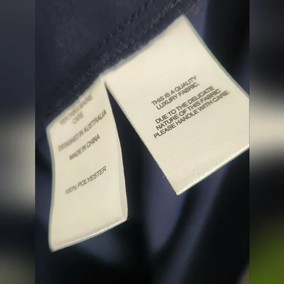 Veronika Maine Size 16 Navy Blue Dress - Picture 5 of 5